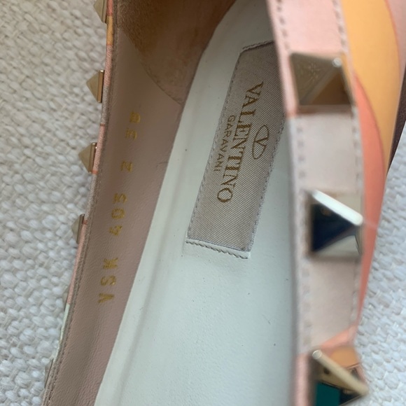Valentino Rockstud Patterned Flats - Picture 4 of 13